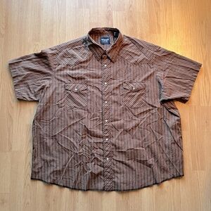 Wrangler Western Button Down Shirt Sleeve Shirt
